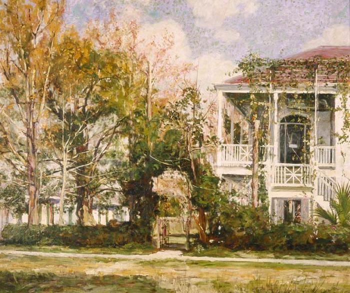 William Woodward Woodward House, Lowerline and Benjamin Streets 1899 Norge oil painting art